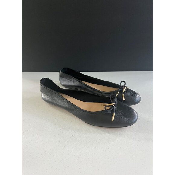 Chloé Women's Iris Ballet black leather Flats size 39 - Picture 2 of 11